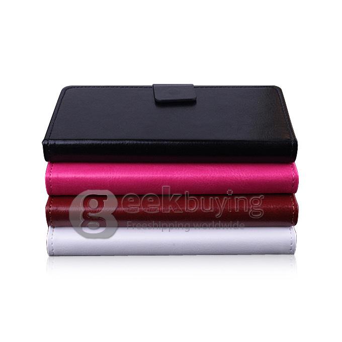 Protective Hard Cover Flip Stand Leather Case for MyPhone Agua Rio -White