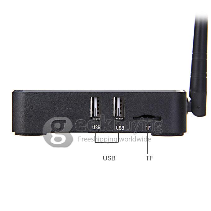 M8S RK3188 Quad Core 1.4GHz Android 4.4 Mini TV BOX HDMI HDD Player 2G/16G WIFI 2.0mp Camera Bluetooth - Black