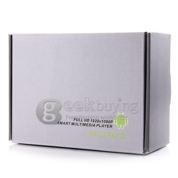 CS918 RK3188T Quad Core Android 4.2 Mini TV Box HDMI HDD Player 1G/8G Bluetooth External Wifi Antenna - Black
