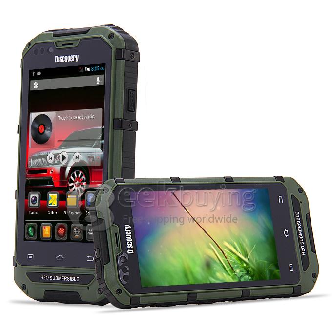 Discovery V6 MTK6572 Dual Core 4.0 Inch Android 4.2 Rugged 3G Smartphone 4GB ROM IPS IP68 Waterproof Shockproof - Green
