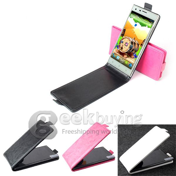 Brand New Protective PU Leather Case Hard Up and Down Flip Cover Shell for CUBOT S308 - White