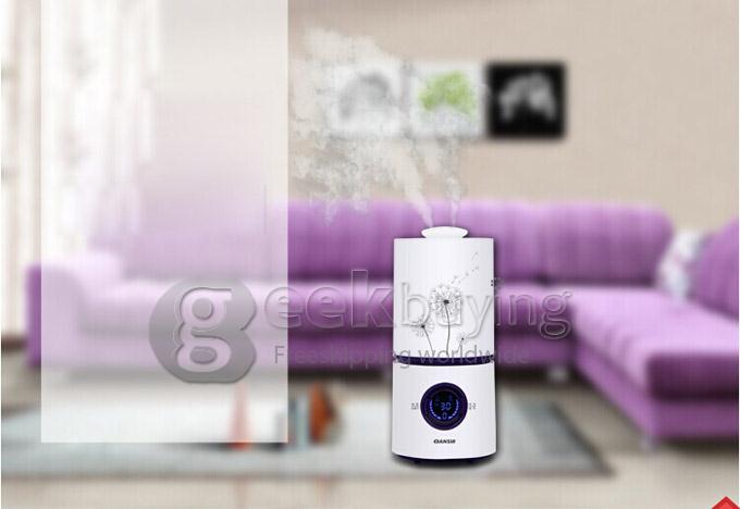 Ultrasonic Air Humidifier Purifier Mute Room Home Office Air Mist Purifier - Blue