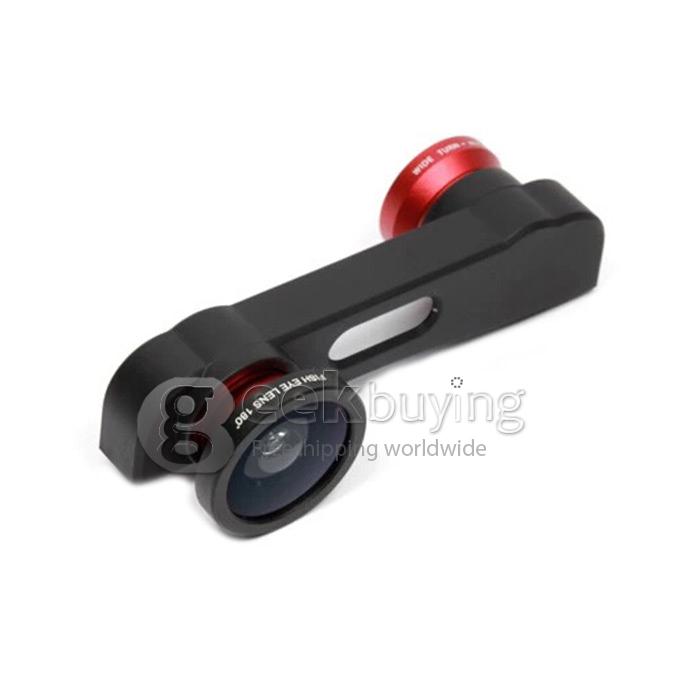 3in1 Wide Angle Lens + Macro Lens + Fish Eye Camera Lens for Apple iPhone 6 4.7