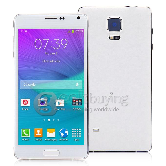 N910C 5.5 inch 960*540 HD MTK6582 Quad Core 1.3GHz Android 4.4 1GB 8GB Smartphone Dual Cameras Wifi 3G - White