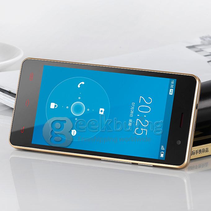 BLUBOO X3 4.5Inch FWVGA MTK6582M Quad Core 1.3GHz Smartphone Android 4.4 512MB RAM 4GB ROM 3G/GPS/Wifi 2MP+0.3MP -Golden