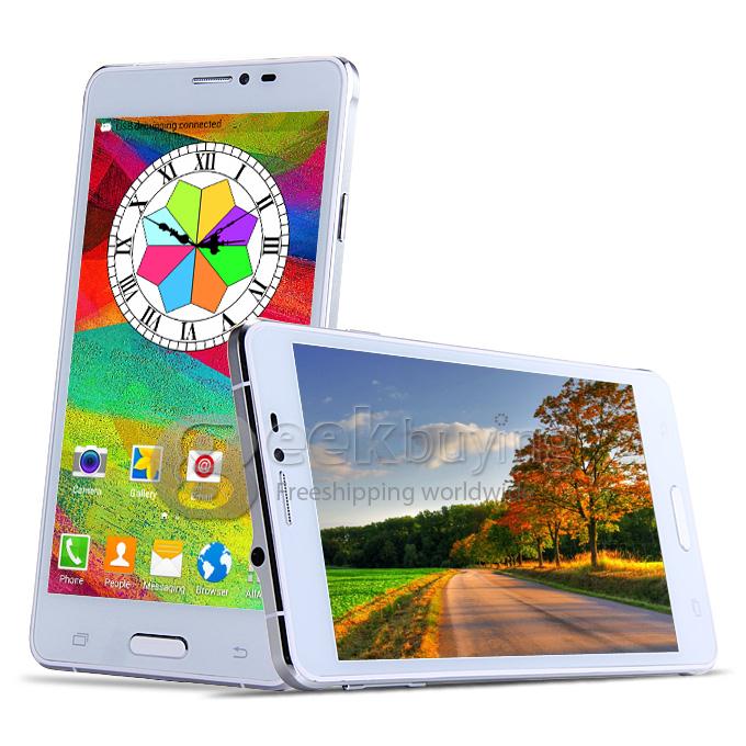 V12 5.5 inch 960*540 QHD MTK6582 Quad Core 1.3GHz Smartphone Android 4.4 1GB 8GB Dual Cameras Dual SIM Wifi 3G - White