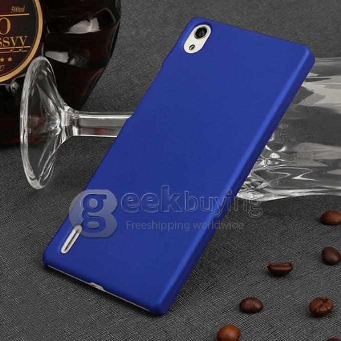 MOSKII Shield Protective Cover PC Back Case for HUAWEI Ascend P7 Smartphone - Blue