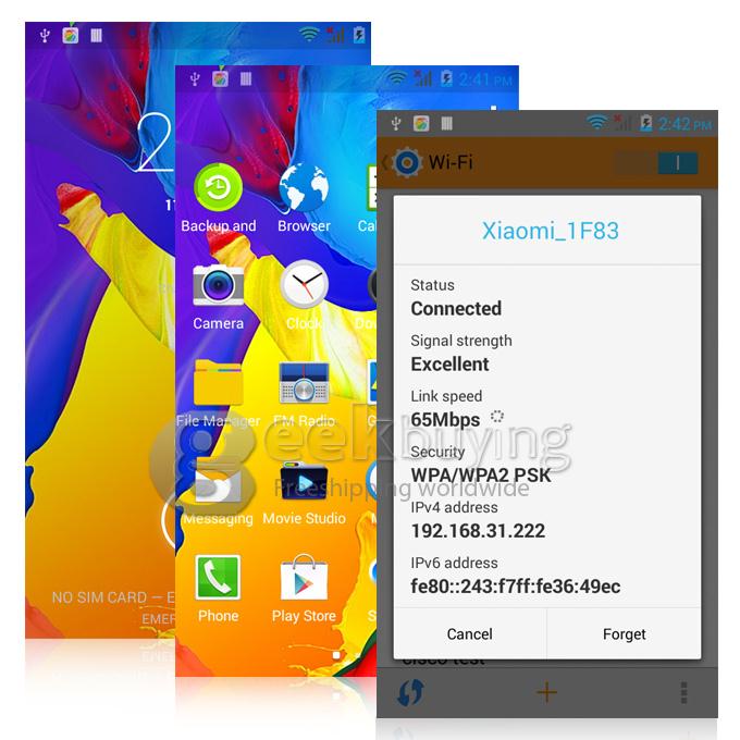 JIAKE JK-760 5.0 Inch MTK6572 Dual Core 1.2GHz Smartphone Android 4.4 4GB ROM Dual SIM Dual Camera 3G GPS - Black