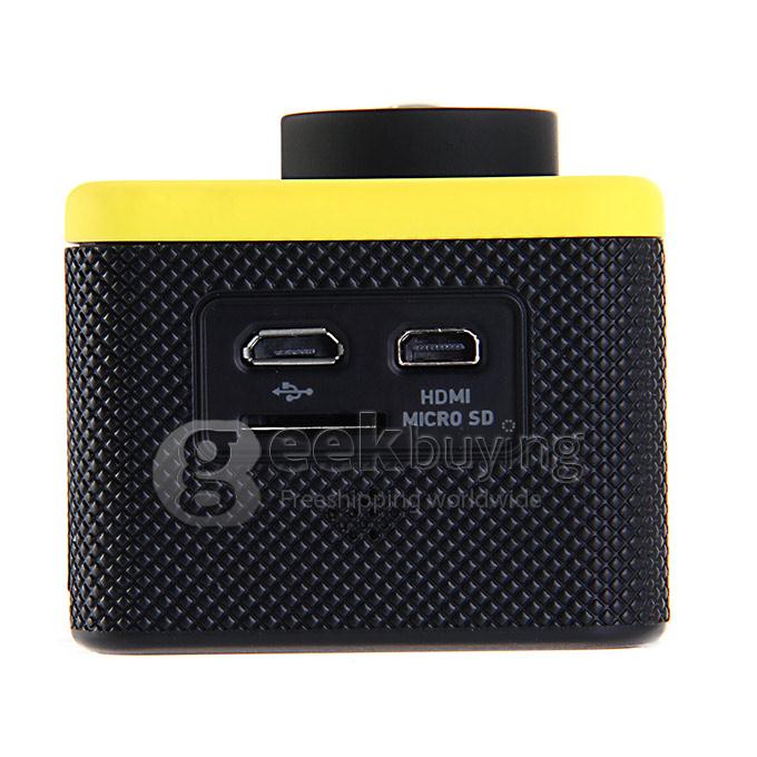 SJCAM M10 Mini Action Sports Camera Standard Version Novatek 12MP 1080P 170 Degrees Lens 1.5 Inch HD Camcorder Car DVR - Yellow