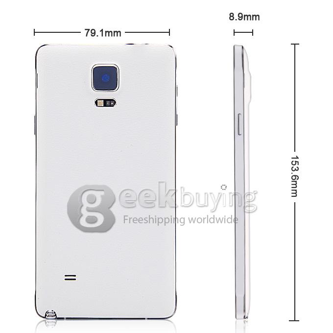 N910C 5.5 inch 960*540 HD MTK6582 Quad Core 1.3GHz Android 4.4 1GB 8GB Smartphone Dual Cameras Wifi 3G - White