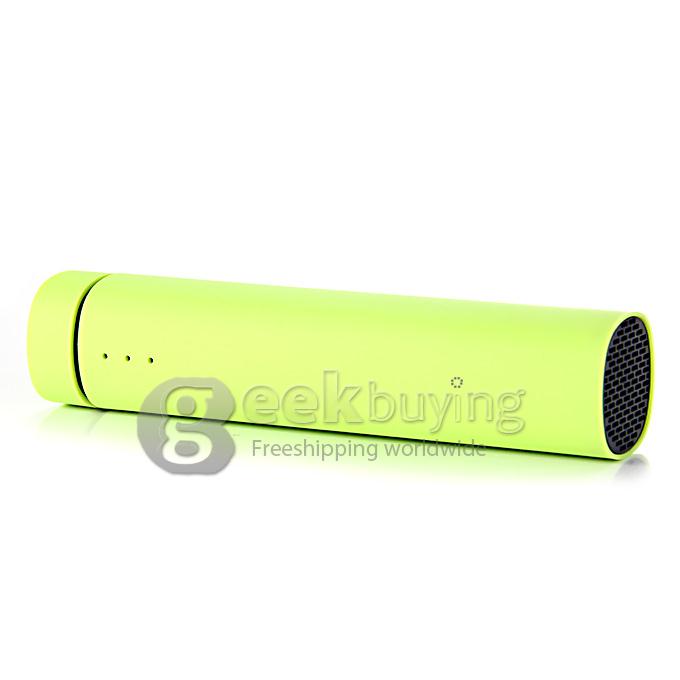 3 IN 1 Portable 4000mAh Power Bank Battery Charger + Speaker + Stand for Smartphone - Green