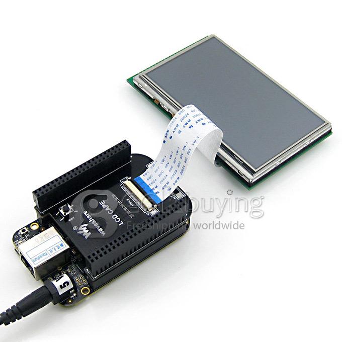 BeagleBone BB Black (Package C) Development Kit LCD CAPE (4.3inch) + 4.3