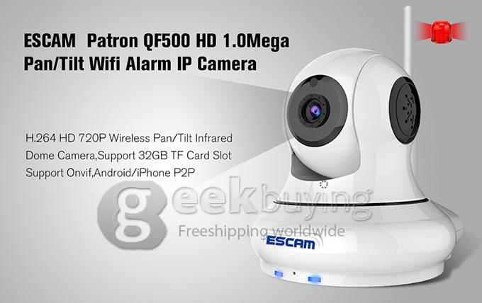 ESCAM Patron QF500 WiFi HD 720P 1.0MP 1/4