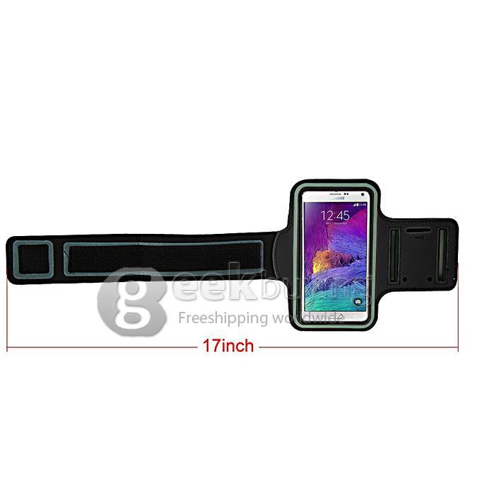 New High Quality Running Armband Arm Band Case Cover for Samsung Galaxy Note4 N9100 - Black