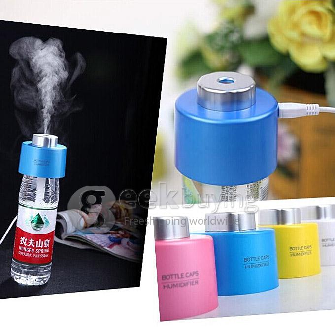 Portable Air Humidifier Steam Aroma Vaporiser Diffuser Purifier Mist Maker - Pink