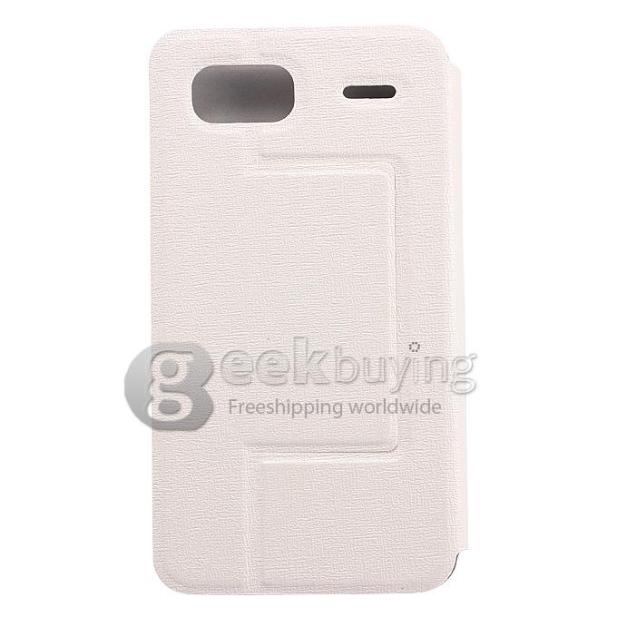 H-mobile F3 MTK6572 Dual Core 1.0GHz Smartphone 3.5Inch 2.0MP Android 4.2 OS Bluetooth WIFI with Leather Sheath - White