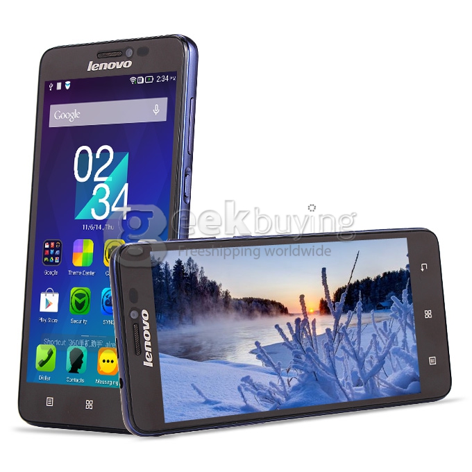 Lenovo S850 MTK6582 Quad Core 1.3GHz 5.0 Inch Android 4.4 Smartphone 1GB RAM 16GB ROM HD Gorilla Glass - Blue