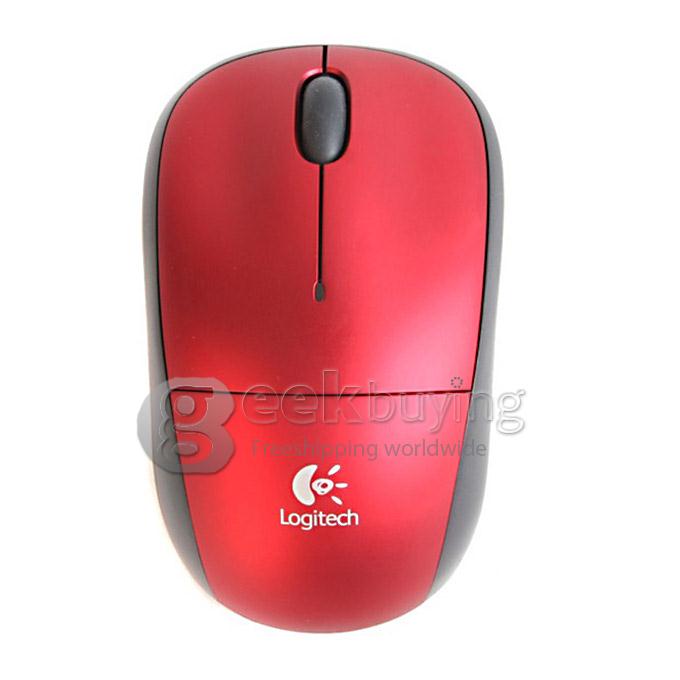 Logitech M215 2.4GHz Wireless 1000DPI USB Optical Mouse with USB Receiver for PC Notebook TV Box - Red