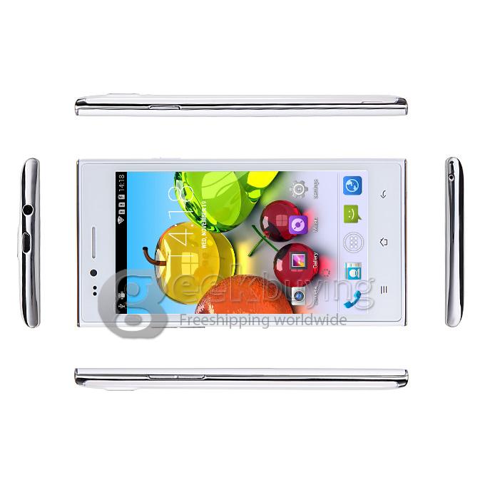 MG7 MTK6572W Dual Core 1.3GHz 4.5 Inch Smartphone Android 4.4 2GB ROM 3G WiFi Dual Cameras Dual SIM - White