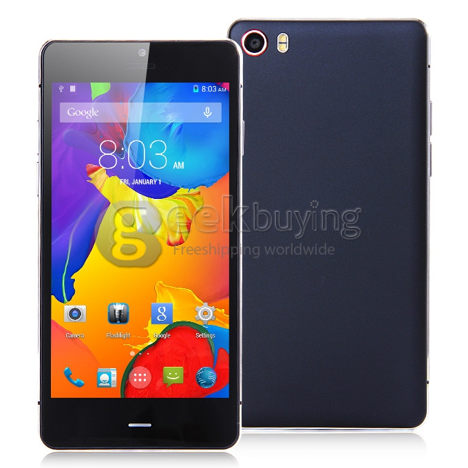 MIJUE M690 MTK6592 Octa Core 1.7GHz Smartphone 5.0 Inch IPS HD Screen Android 4.4 1GB RAM 8GB ROM 8.0MP 3G/OTG - Black