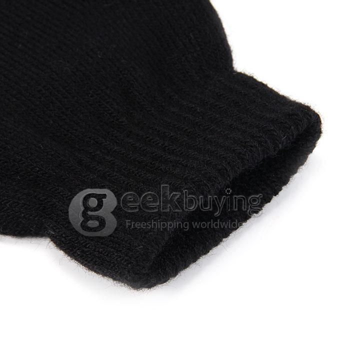 Unisex Magic Skull Capacity Touch Screen Gloves Texting Stretch Winter Knit for Smartphone Iphone Tablet - Light Blue