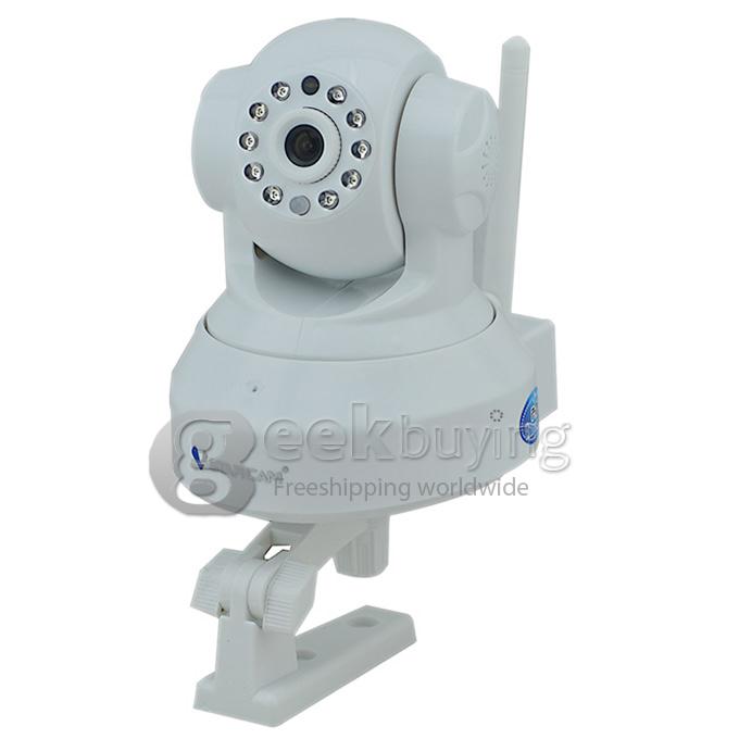 NVS-K200+C7837WIP 1/4 inch 720P CMOS Sensor 2 Channel HD Network Video Recorder WiFi Music 7inch Capacitive Screen - White