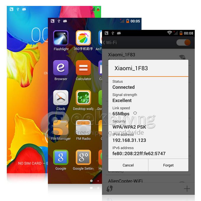 Iocean X7S2015 MTK6592 Octa Core 1.7GHz 5.0inch Android 4.4 Smartphone 1GB RAM 8GB ROM IPS HD 8.0MP 2.0MP 3G/GPS - BLACK