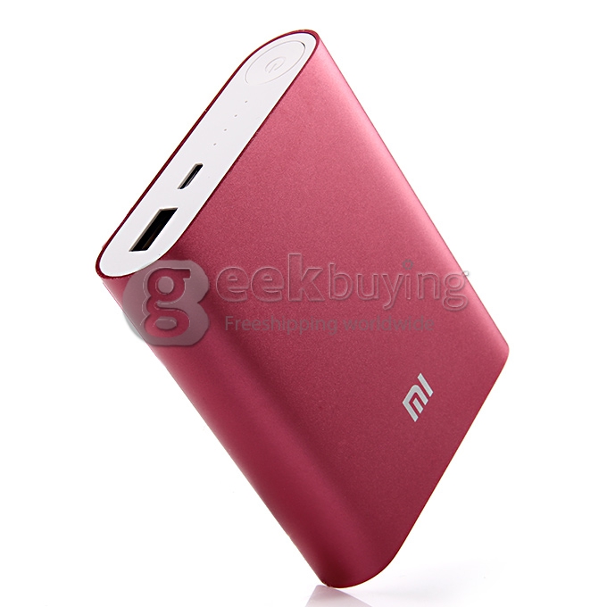 XiaoMi 10400mAh USB Portable Power Bank External Battery Charger for Mobile Phones Tablets iPhone6 Plus Samsung HTC Google Blackberry - Red