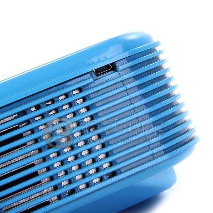 NEW H88 LCD/LED Video Micro Multimedia Projector Home Theater HDMI TV AV HD PS3 Mobile Movie Night - Blue