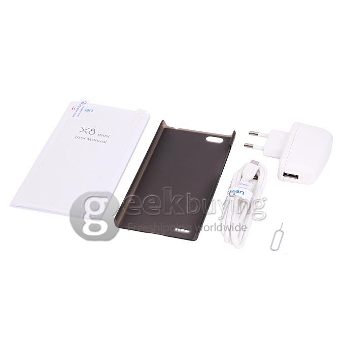 Iocean X8 Mini MTK6582 Quad Core 1.3GHz 5.0 Inch Smartphone Android 4.4.2 1GB RAM 16GB ROM HD IPS Screen OTG - White