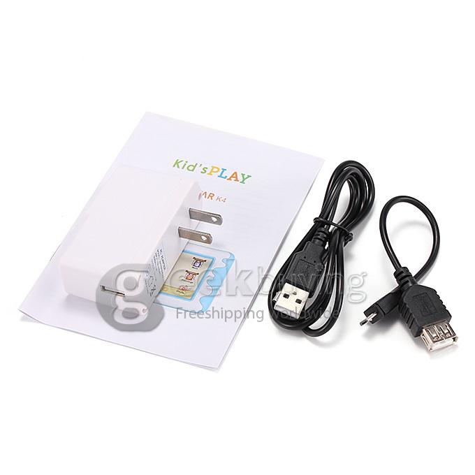 K4 Kids Pad RK3026 4.3 Inch Tablet PC Android 4.2 OS 8GB ROM 480*272 Kid's Software with Parental Control - Red