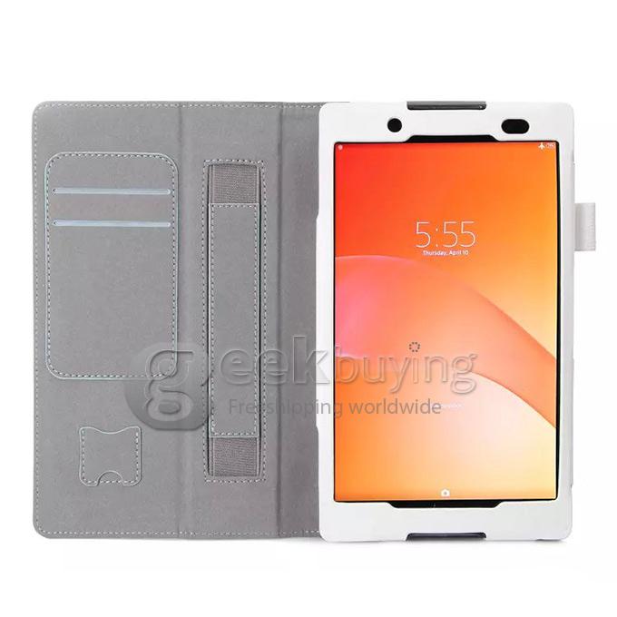 Wake/Sleep Ultra-Thin Fold Leather Case Cover for Sony Xperia Z3 Tablet Compact - White