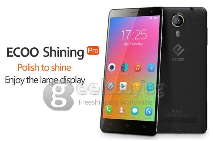 ECOO E02 Shining PRO MTK6592 Octa Core 1.7GHz Smartphone 5.5 Inch IPS HD Android 4.4 2GB RAM 16GB ROM 13MP 2MP - White