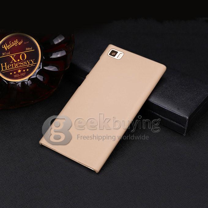 MOSKII Shield PC Back Case Protective Cover for Xiaomi MI M3/MI3 - Golden