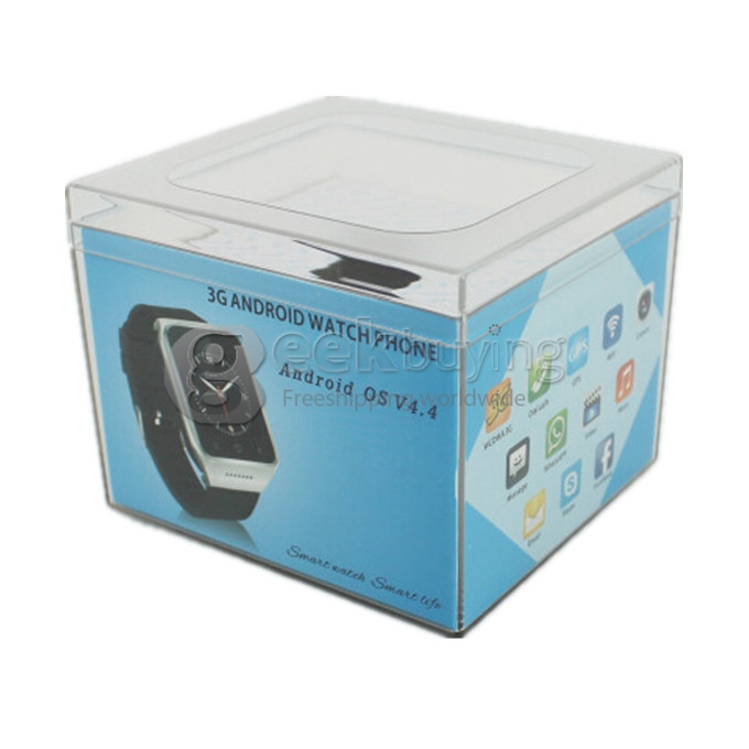 ZGPAX S8 1.54 Inch 240*240 Pixel Watch Phone MTK6572W Dual Core 1.2GHz Android 4.4 OS 512MB 4GB GPS 3G - Golden