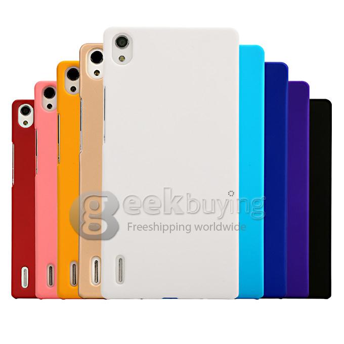 MOSKII Shield Protective Cover PC Back Case for HUAWEI Ascend P7 Smartphone - Red