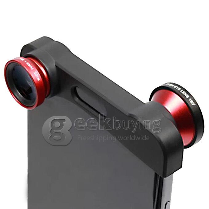 3in1 Wide Angle Lens + Macro Lens + Fish Eye Camera Lens for Apple iPhone 6 4.7