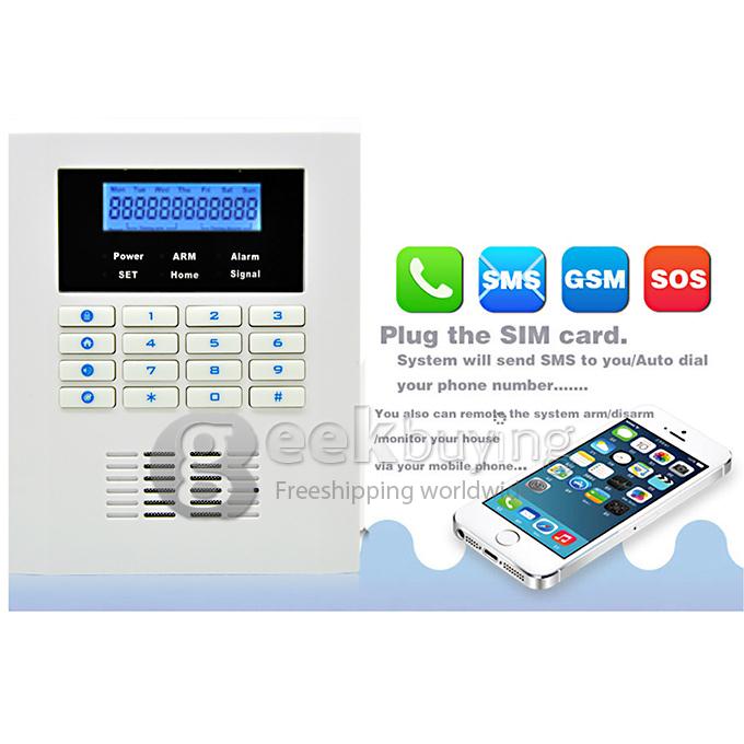 YA-600-GSM PSTN-4 Quad-4-Bands GSM PSTN Wireless Home Security Alarm Burglar System
