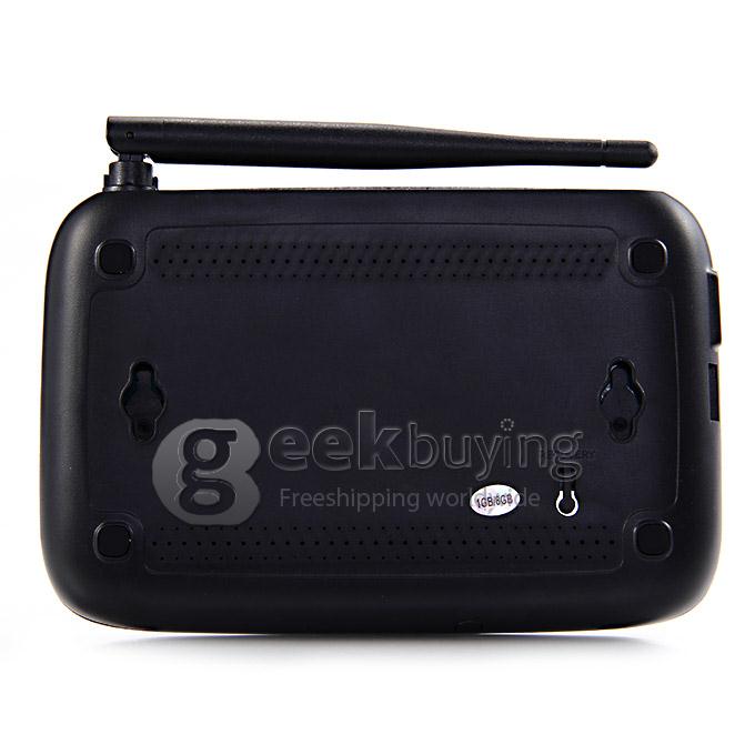CS918 RK3188T Quad Core Android 4.2 Mini TV Box HDMI HDD Player 1G/8G Bluetooth External Wifi Antenna - Black