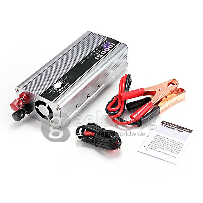 DOXIN Car Charger 1500W WATT DC 12V to AC 220V 50Hz Car Power Inverter Converter Transformer Power Supply