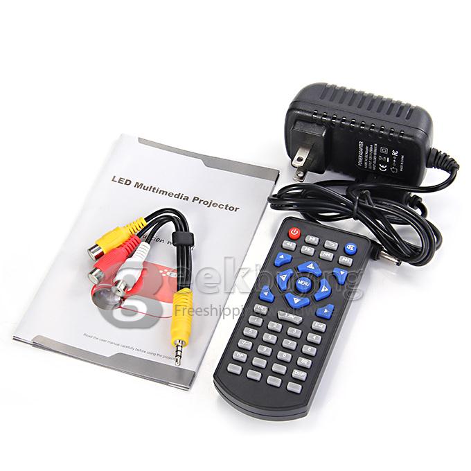 NEW H88 LCD/LED Video Micro Multimedia Projector Home Theater HDMI TV AV HD PS3 Mobile Movie Night - Blue