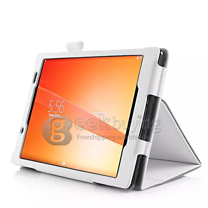 Wake/Sleep Ultra-Thin Fold Leather Case Cover for Sony Xperia Z3 Tablet Compact - White