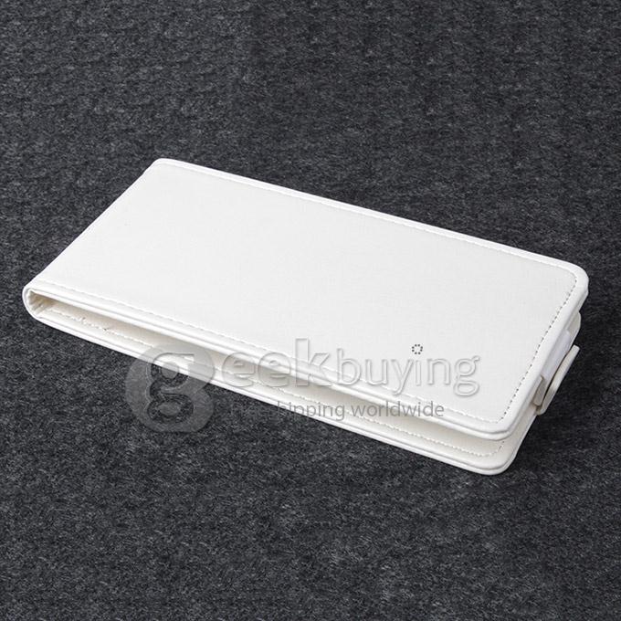 Brand New Protective PU Leather Case Hard Up and Down Flip Cover Shell for CUBOT S308 - White