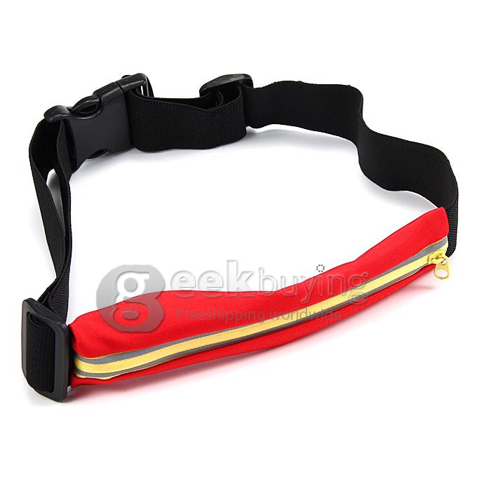 New Running and Fitness Expandable Weather Resistant Waist Pack Belt for iPhone 6 Note 4 - Red