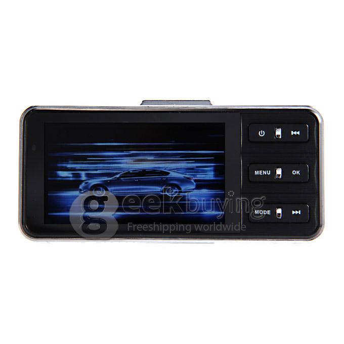 Anytek AT88B Allwinner A10 Car DVR Video Registrator Full HD 170 Degree Wide Angle Dual Camera Parking Guard SOS Car Camcorder -Silvery