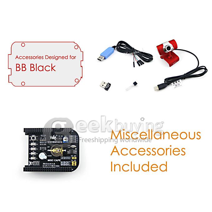 BeagleBone BB Black (Acce E) MISC CAPE + DS18B20 + USB Camera 0307 Various Accessory Expansion Board