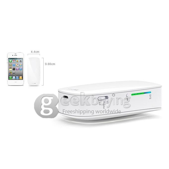 TP-LINK TL-MR12U Portable 3G Wi-Fi IEEE 802.11n/g/b Router/ Portable 5200mAh Backup Battery Bank