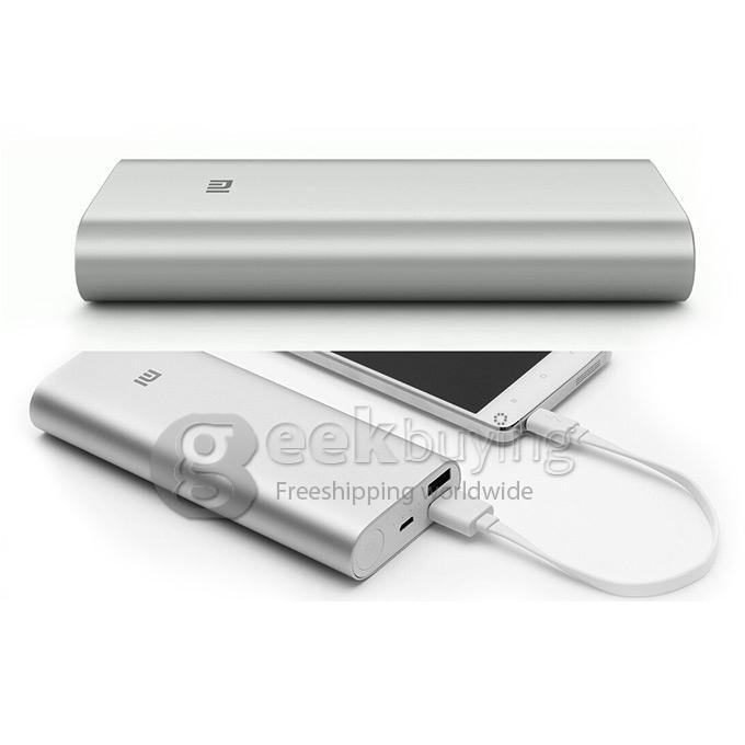 Bundle XIAOMI Original 5V 3.6A 2A 16000mAh Power Bank + Xiaomi Piston 2 II In-Ear Earphones for iPhone iPod Android