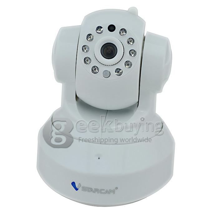 NVS-K200+C7837WIP 1/4 inch 720P CMOS Sensor 2 Channel HD Network Video Recorder WiFi Music 7inch Capacitive Screen - White
