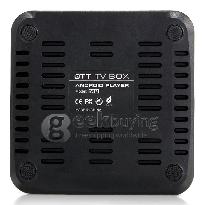 M8C Amlogic S802 Quad-core 2.0GHz Android 4.4 Mini TV BOX HDMI HDD Player 2G/8G 2.4G/5G WIFI 5.0mp Camera Mic External 3G DLNA - Black
